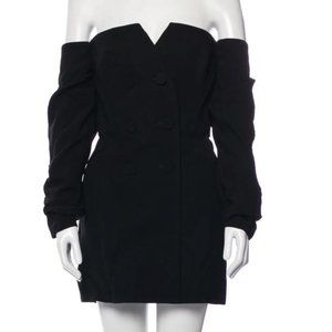 *NWT* Acler Off-The-Shoulder Tuxedo Mini Dress - Size US 4 / AUS 8